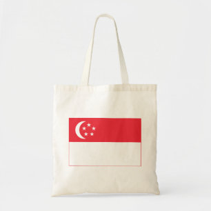 Singapur-Flagge Tragetasche