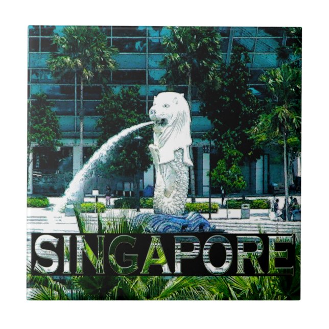 Singapur Fliese (Vorderseite)