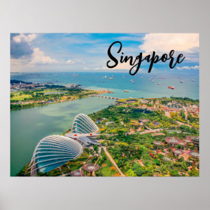 Singapur in Bloom — Luftharmonie der Gärten Poster