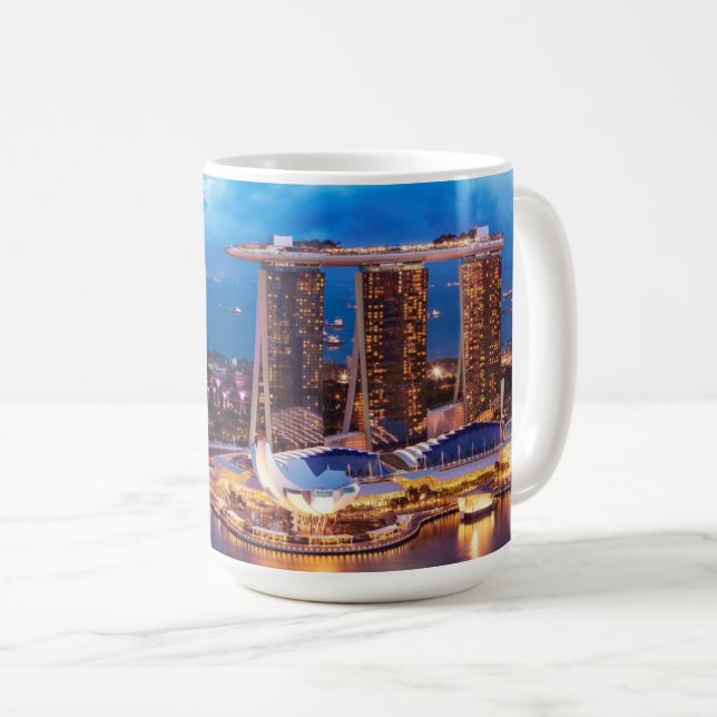 Singapur-Kaffee-Tasse Kaffeetasse (VorderseiteRechts)