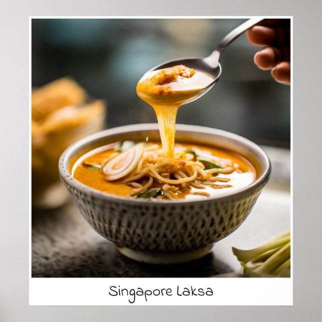 Singapur Laksa - Archival Print Poster (Vorne)