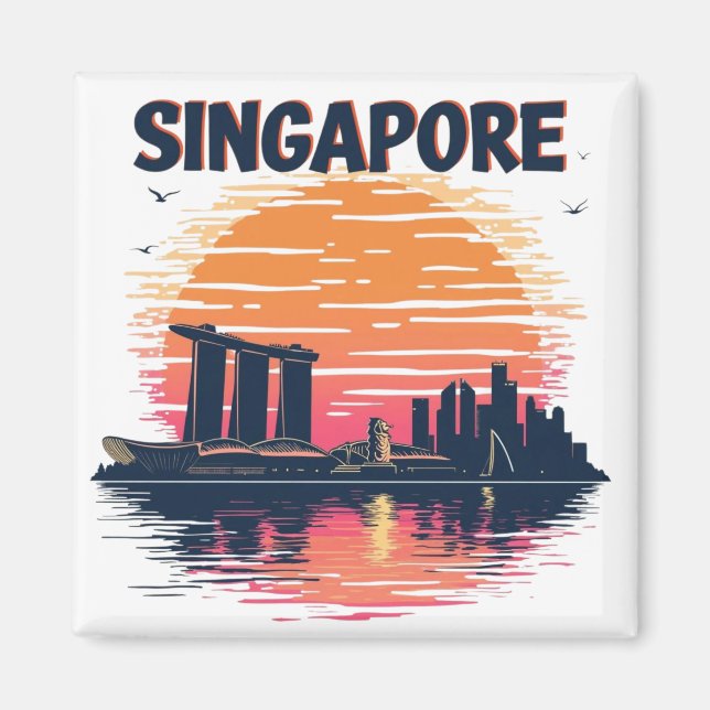 SINGAPUR MAGNET (Vorne)