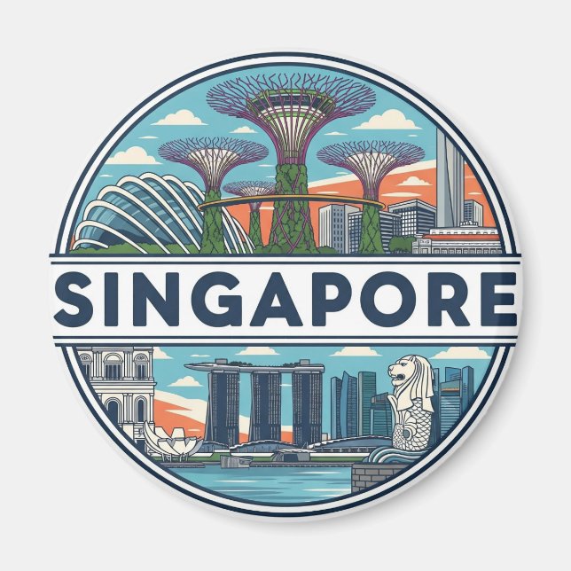 Singapur Magnet (Vorne)