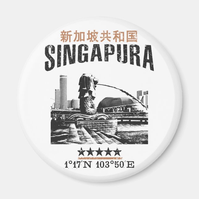 Singapur Magnet (Vorne)