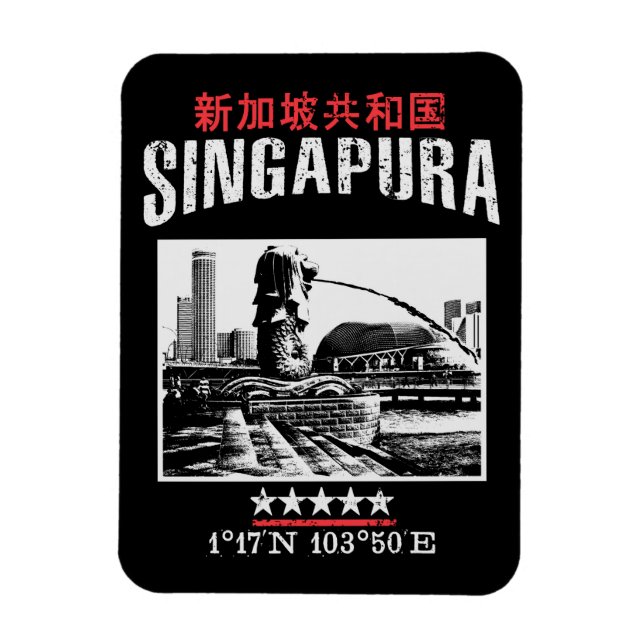 Singapur Magnet (Vertikal)