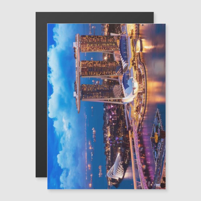 Singapur Magnetkarte (Vorne/Hinten)