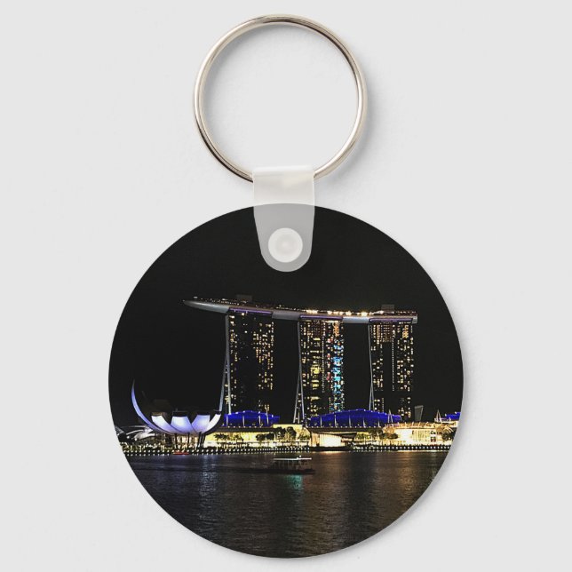 Singapur Marina Bay Sands #1 Schlüsselanhänger (Vorderseite)