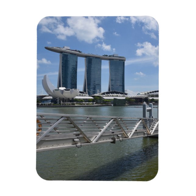 Singapur (Marina Bay Sands) Magnet (Vertikal)