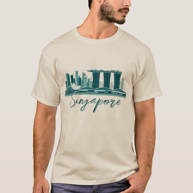 Singapur Marina Bay Sands T-Shirt (Vorderseite)