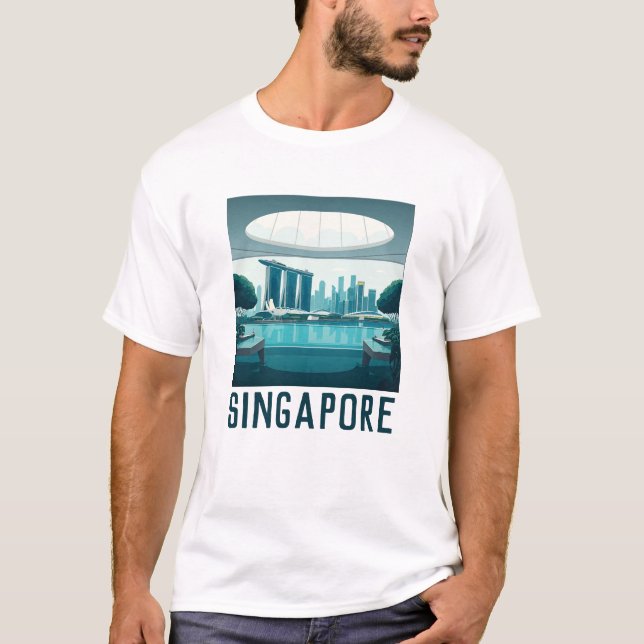Singapur Marina Bay Sands T - Shirt (Vorderseite)