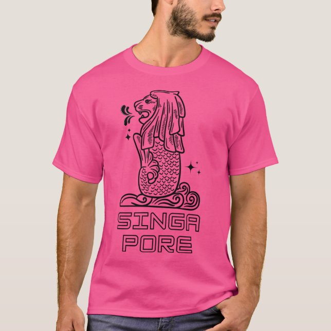 Singapur Merlion T-Shirt (Vorderseite)
