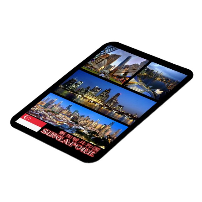 Singapur - Mosaik - Magnet (Linke Seite)