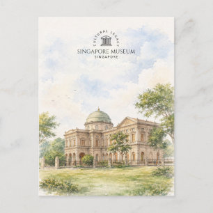 Singapur Museum Beliebtes Reiseziel Postkarte