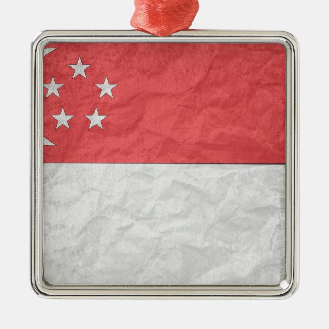 Singapur Ornament Aus Metall (Vorne)