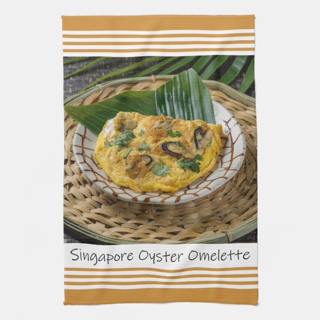 Singapur Oyster Omelet Kitchen Handtuch (Vertikal)