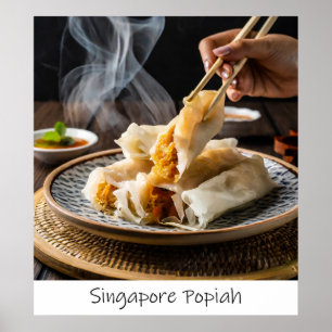 Singapur Popiah Archival Print Poster
