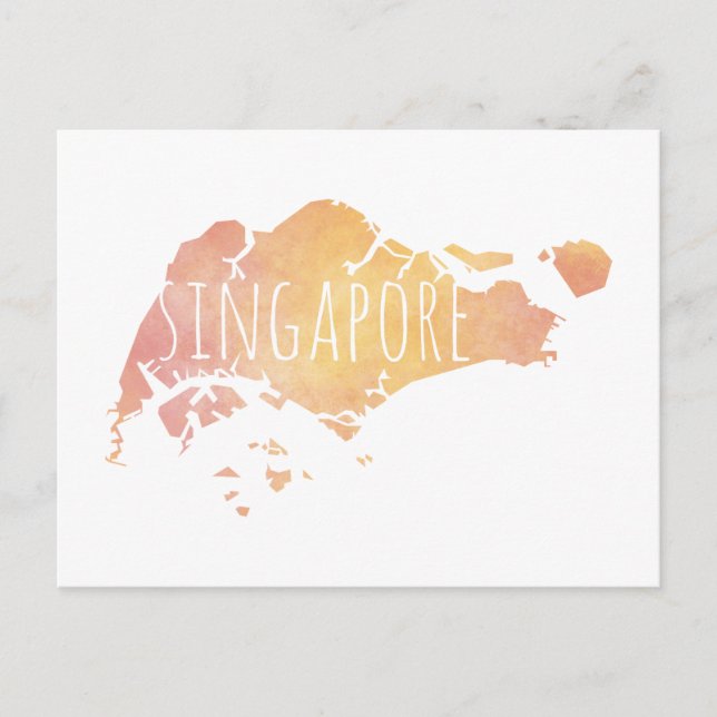 Singapur Postkarte (Vorderseite)