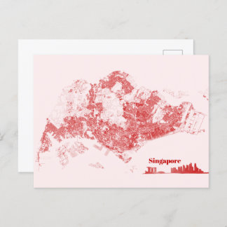 Singapur Postkarte