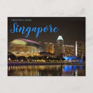Singapur Postkarte