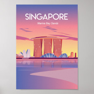 Singapur-Reiseplakat Poster