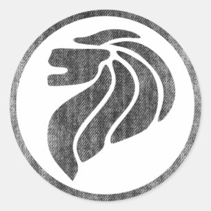 SINGAPUR RUNDER AUFKLEBER