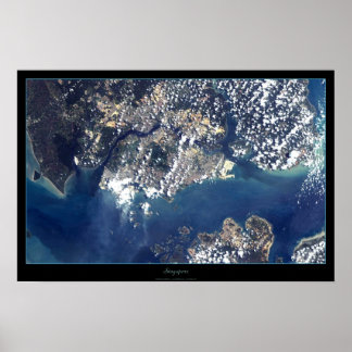 Singapur Satellitenposter Poster