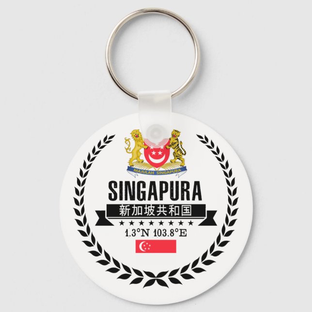 Singapur Schlüsselanhänger (Vorderseite)