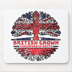 Singapur Singapurer Vereinigtes Königreich Britisc Mousepad