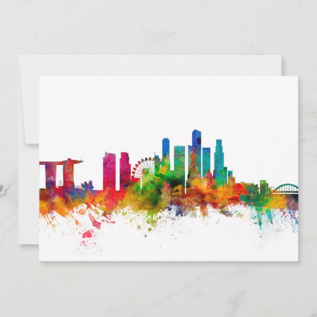 Singapur-Skyline (Vorderseite)