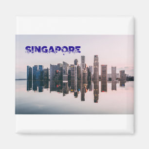 Singapur Skyline 2018 Magnet