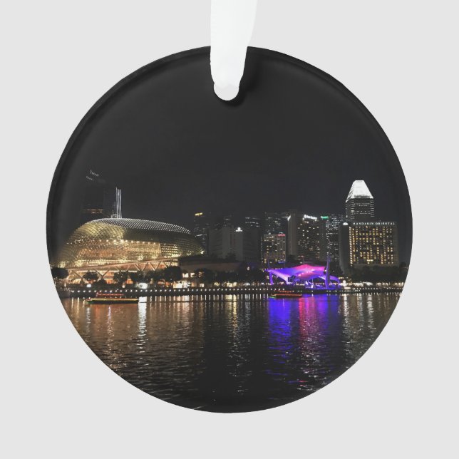 Singapur Skyline #2 Ornament (Vorderseite)