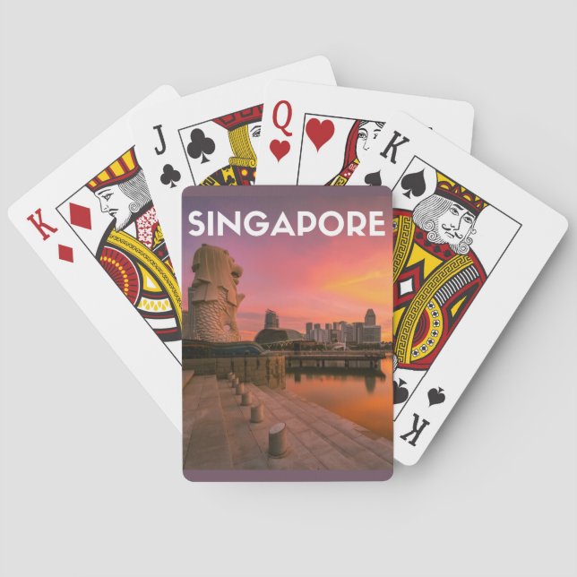 Singapur Spielkarten (Rückseite)