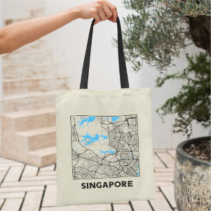 Singapur Stadtplan-Tragetasche Tragetasche