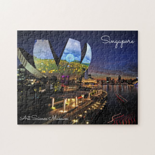 Singapur Travel Jigsaw Puzzle: Art Science Museum (Horizontal)