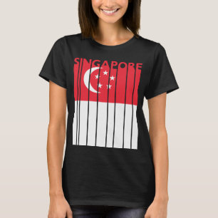 Singapur Vintage Singapur-Flagge Urlaub T-Shirt
