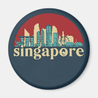 Singapur Vintage Stadt Skyline Stadtlandschaft Kun