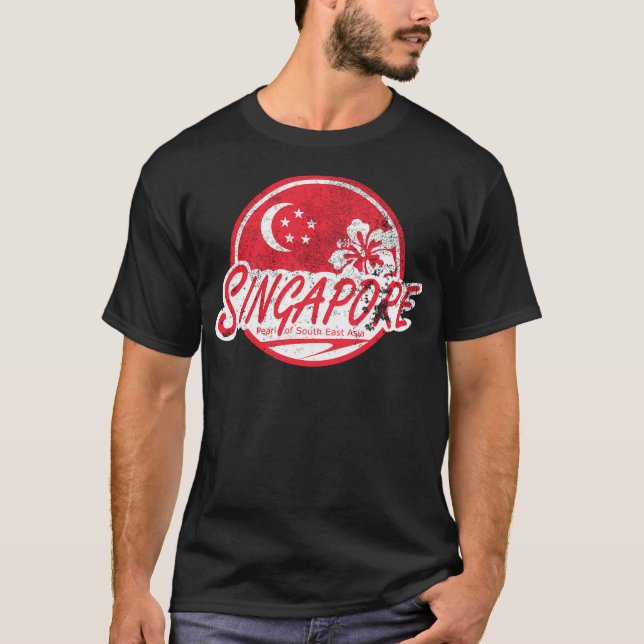 Singapur - Vintage Travel (Not) T-Shirt (Vorderseite)