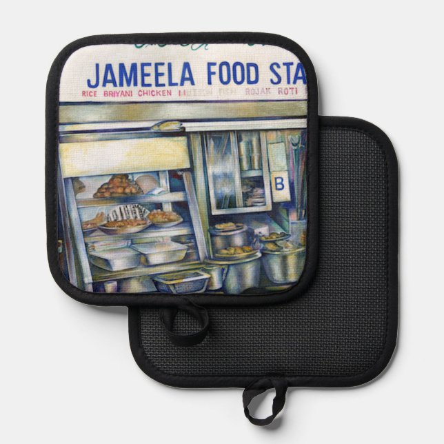 Singapur von Jameelas Topflappen (Vorderseite/Rückseite)