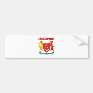 SINGAPUR-Wappen Autoaufkleber