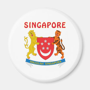 SINGAPUR-Wappen Magnet