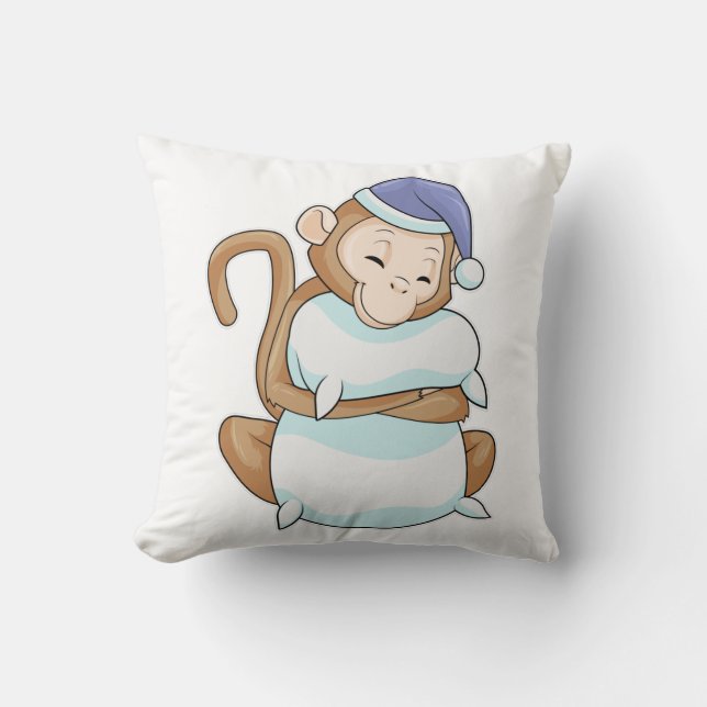 Singe avec Coussin et tête de lit (Recto)