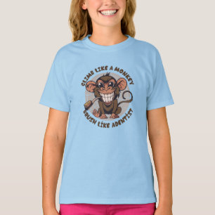 Singe caricaturale T-shirt enfant