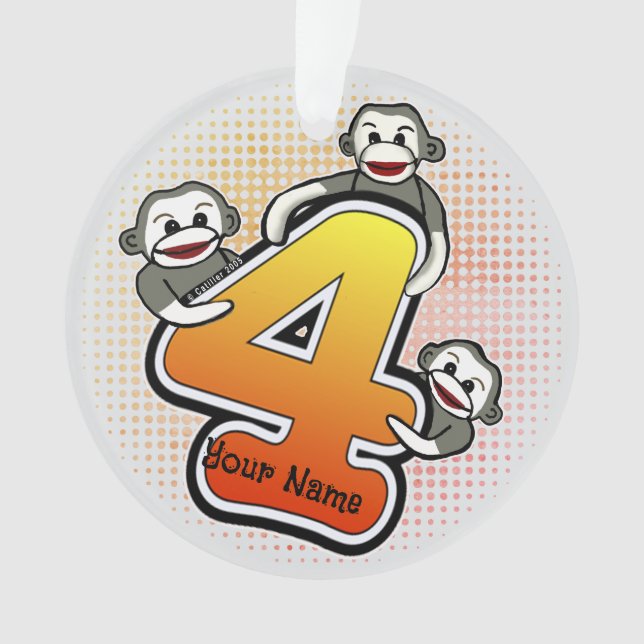 Singe Chaussette Numéro 4 (devant)