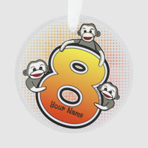Singe Chaussette Numéro 8