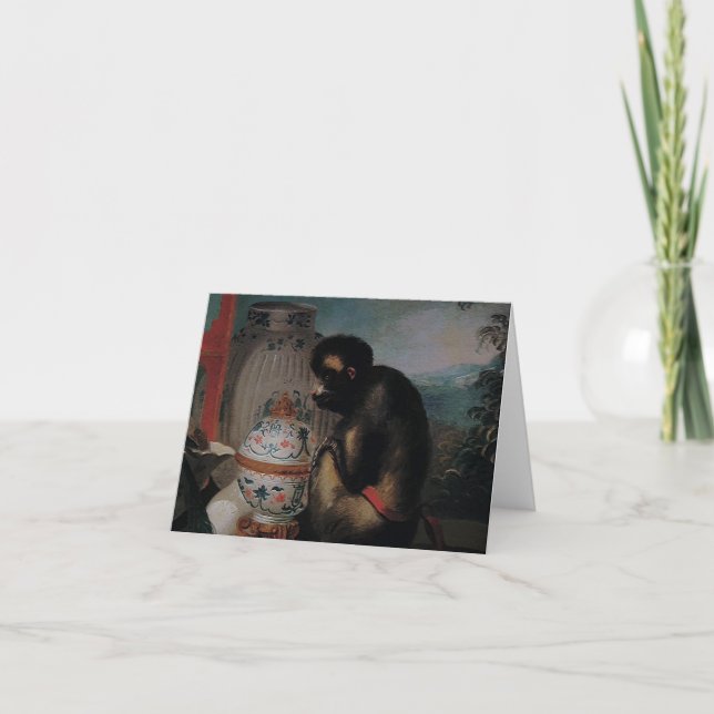 Singe curieux ~ Carte / Invitations (Devant)