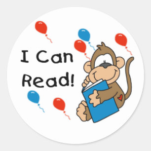 Singe Je Peux Lire Des Stickers