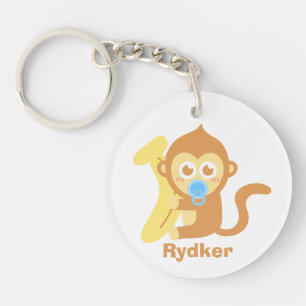 Singe mignon de bébé de bande dessinée avec la