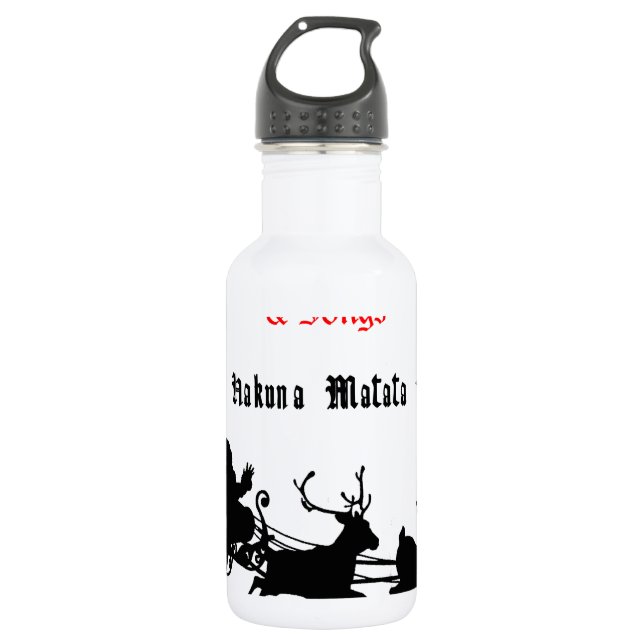 Singen am Weihnachtsfest - Carols & Festive Joy Edelstahlflasche (Vorderseite)