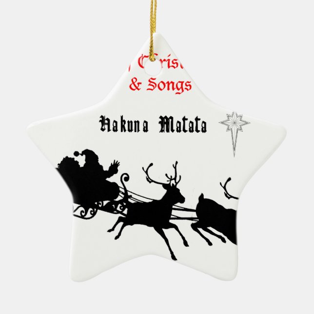 Singen am Weihnachtsfest - Carols & Festive Joy Keramik Ornament (Vorne)