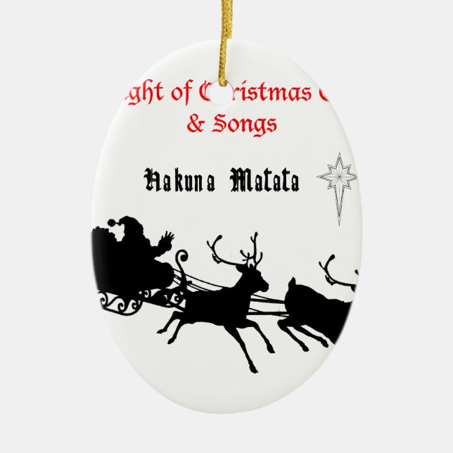 Singen am Weihnachtsfest - Carols & Festive Joy Keramikornament (Vorne)